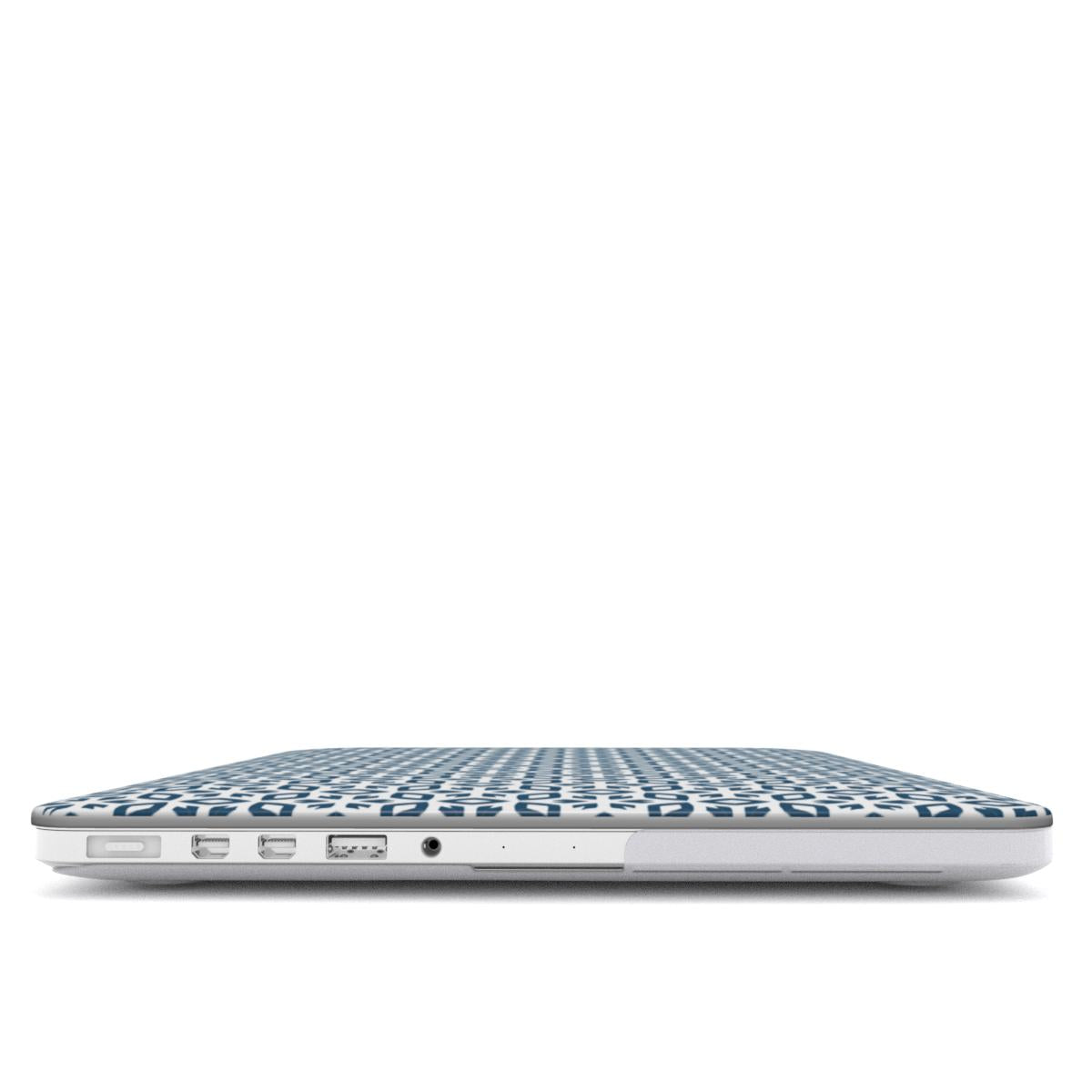 MacBook Case Blue Geometric Pattern