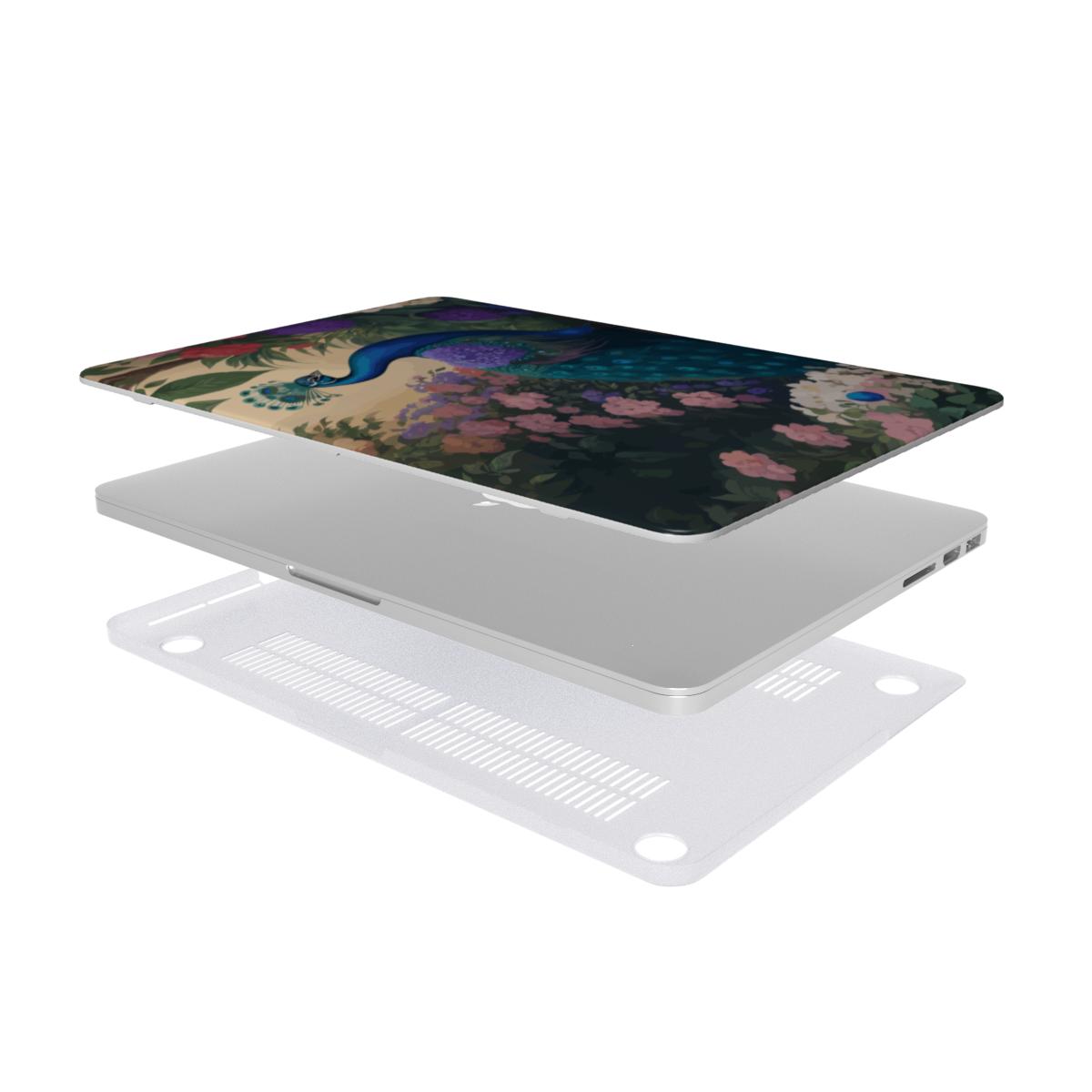 MacBook Case Elegant Peacock Garden