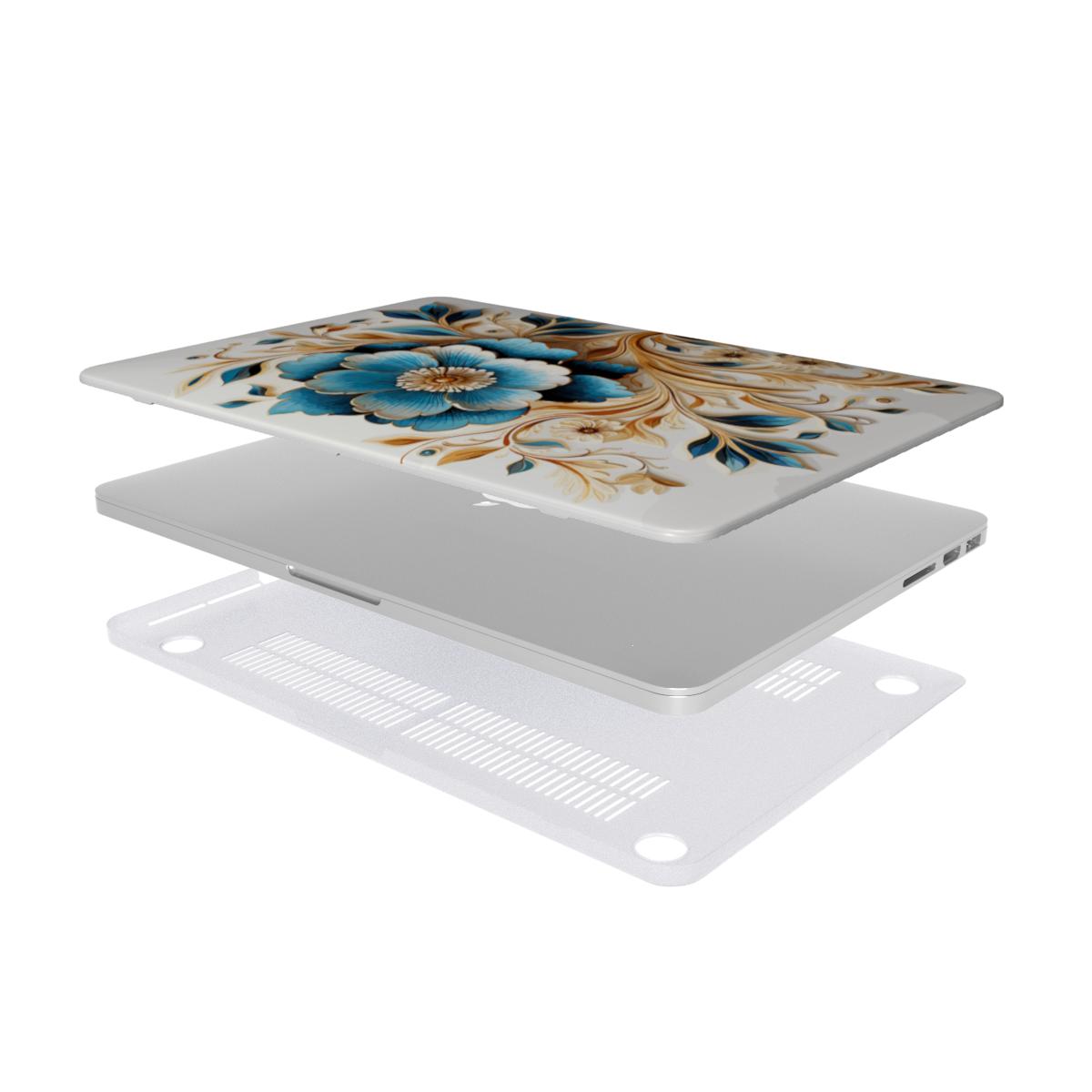 MacBook Case Ornamental Blue Flower