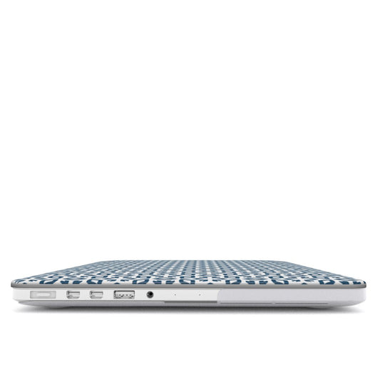 MacBook Case Blue Geometric Pattern
