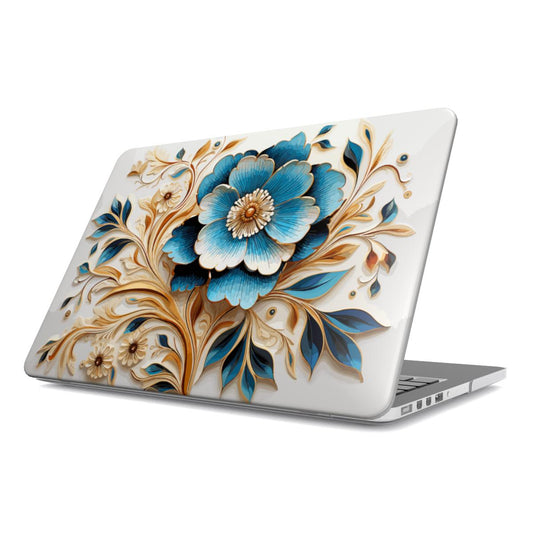 MacBook Case Ornamental Blue Flower